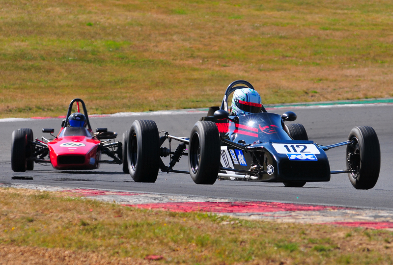 Classic Formula Ford cars racing at Brands Hatch